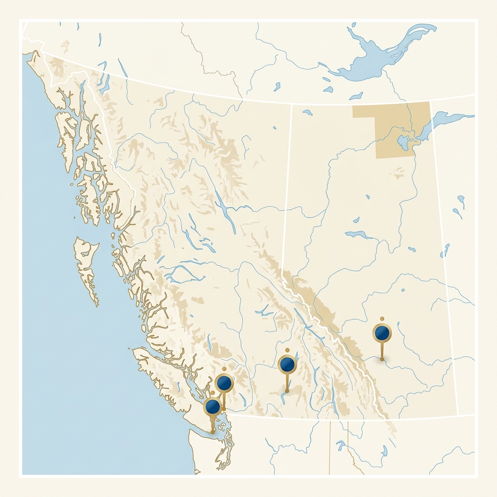 Wilson Pro Painting service areas in Western Canada (BC and Alberta)